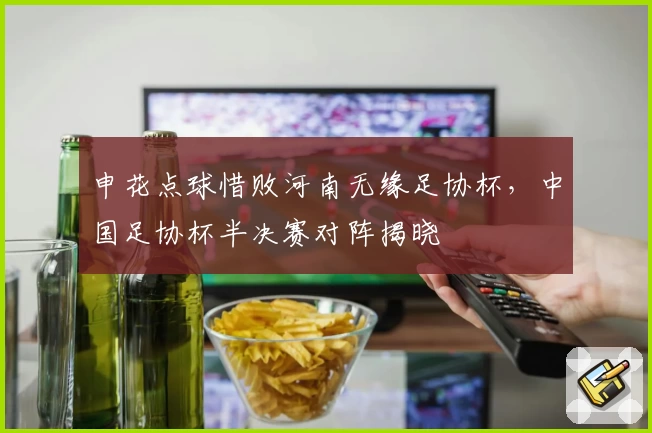 申花点球惜败河南无缘足协杯,中国足协杯半决赛对阵揭晓
